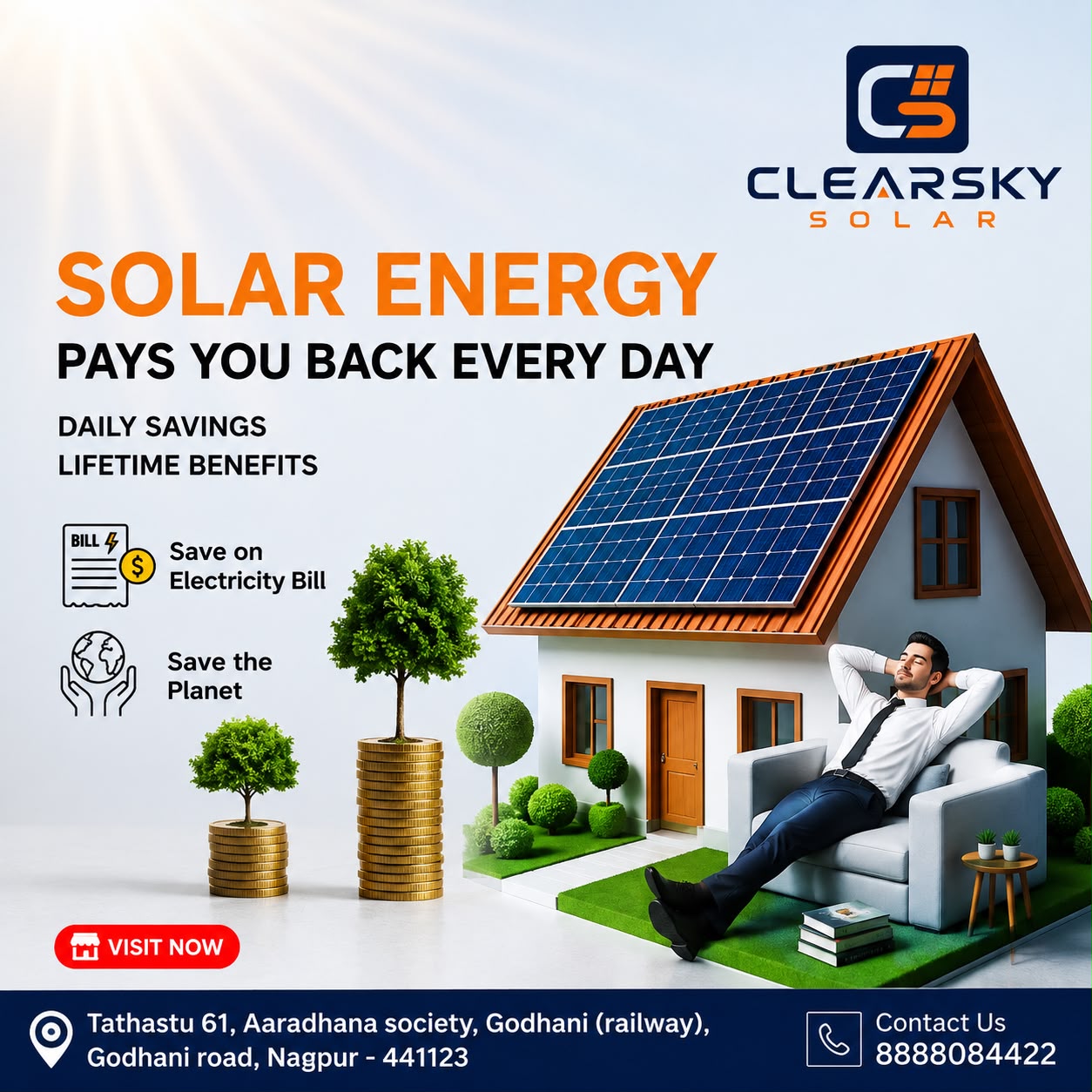 ClearSky Solar - Solar Energy promotional creative